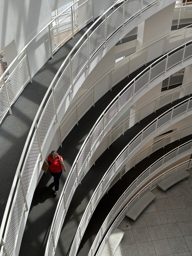 Spiral staircase, High Museum, Atlanta by swagman