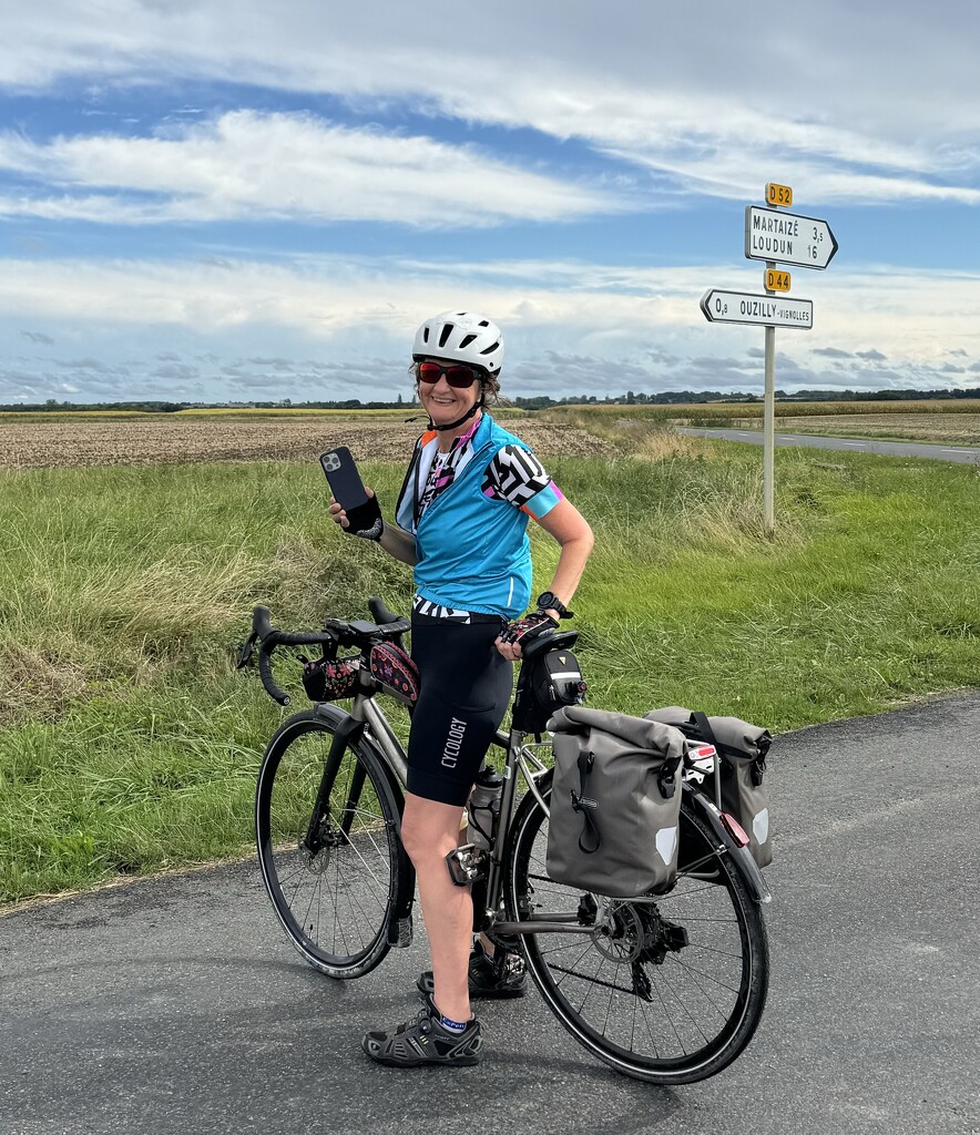 One Happy Cyclist by eviehill