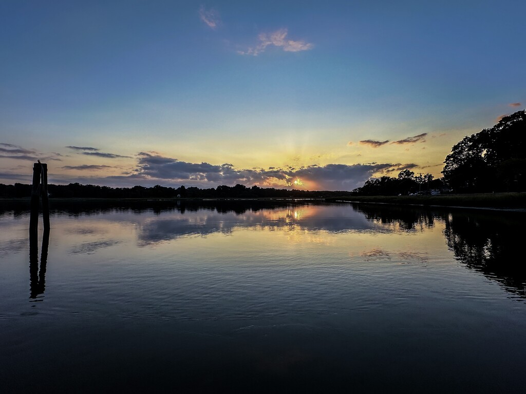 Calm Bay at Sunset by jnewbio