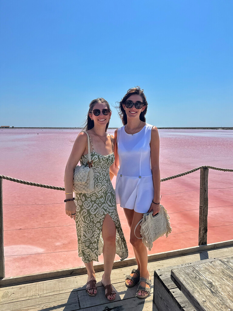 Léa and Alix at the Salins de Saint-Martin.  by cocobella