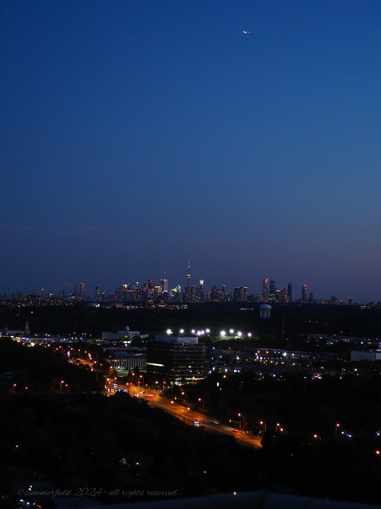 blue hour skyline by summerfield