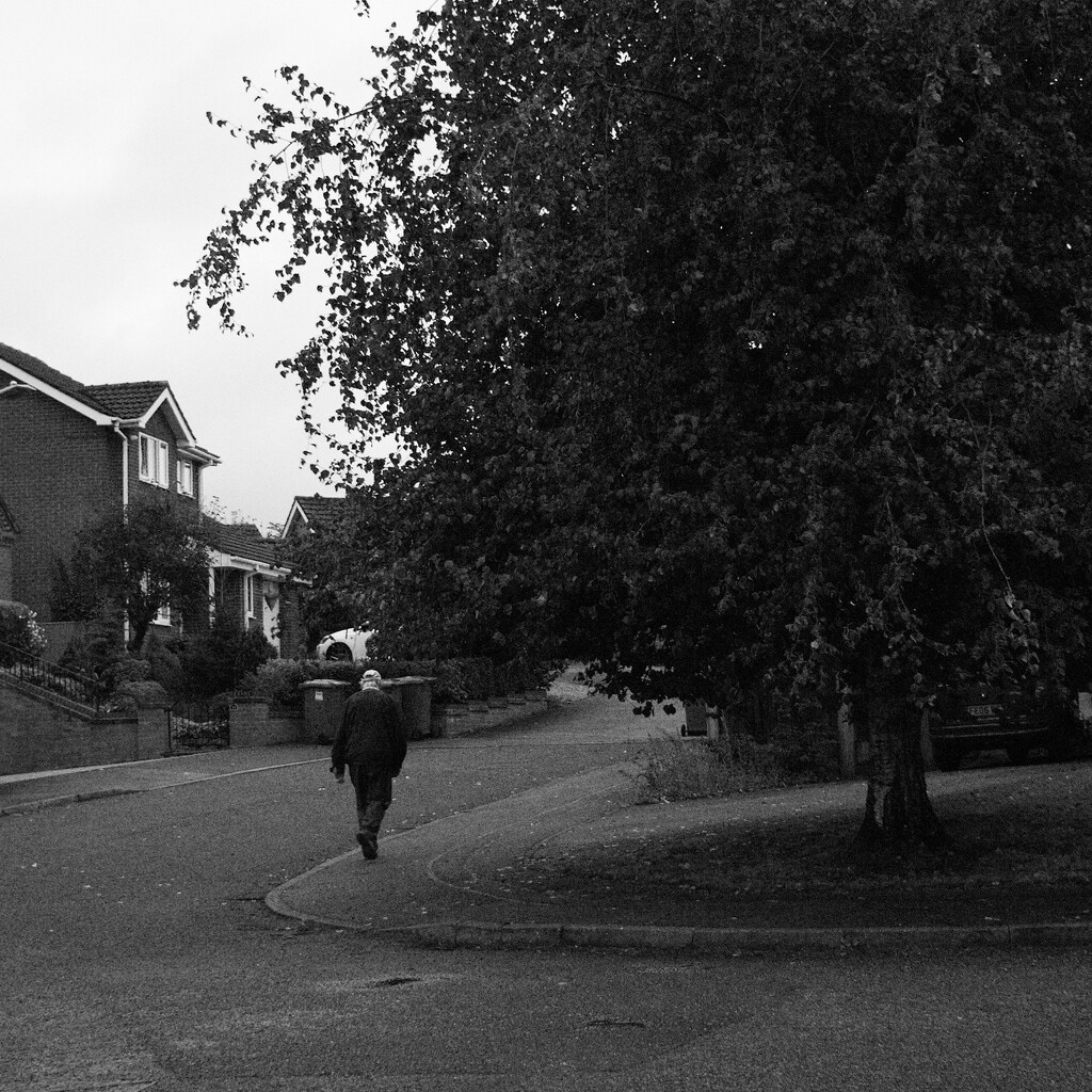 Walking too get the morning newspaper by allsop