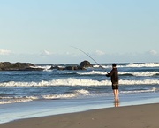 3rd Sep 2024 - The lonely beach fisherman. 