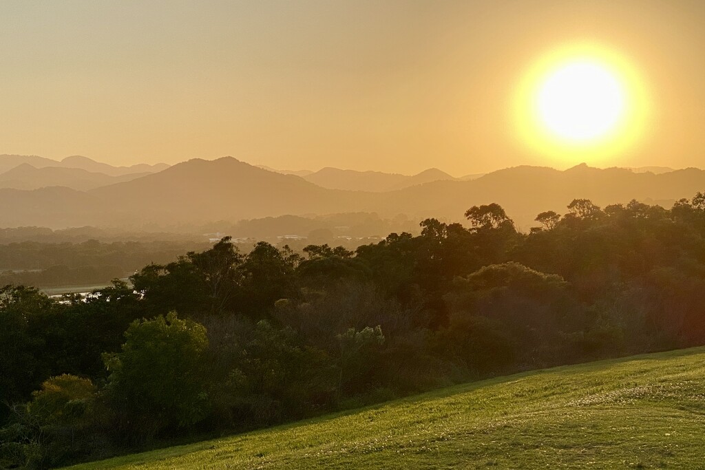 Sunset. Mountains behind Coffs Harbour, NSW.  by johnfalconer