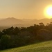 Sunset. Mountains behind Coffs Harbour, NSW. 