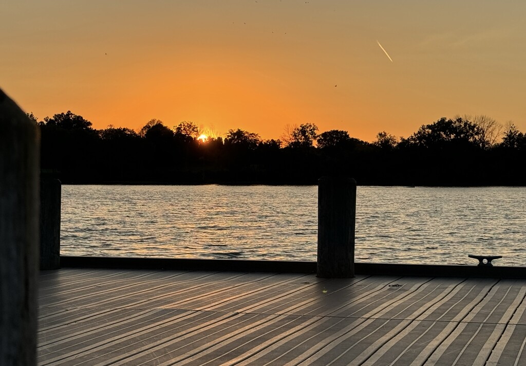 Dock Sunset Over the Fox River by eahopp