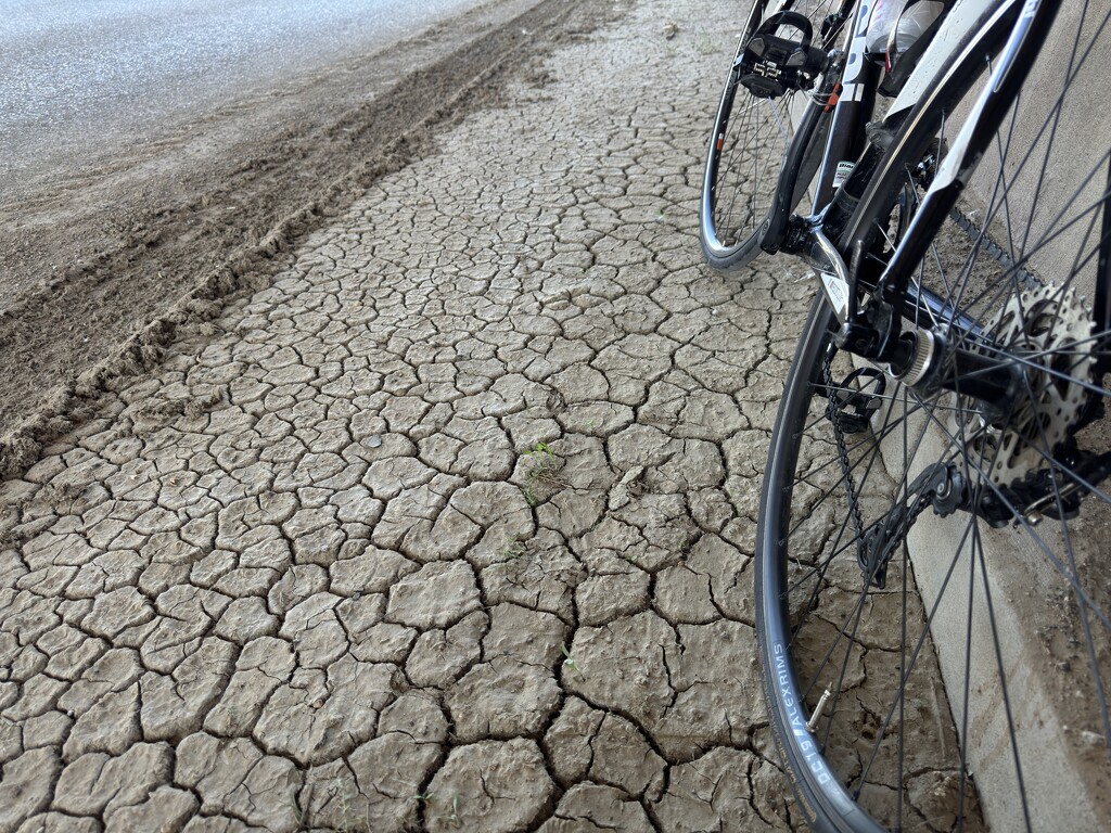 Abstract patterns on the road by jeffjones