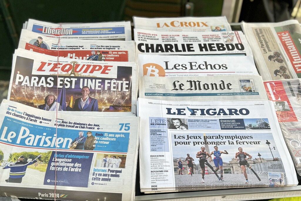 There’s something so lovely about french newspapers by beverley365