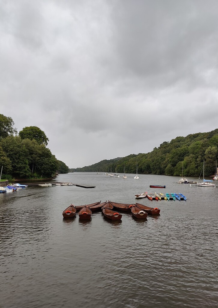 A wet walk at Rudyard Lake by roachling