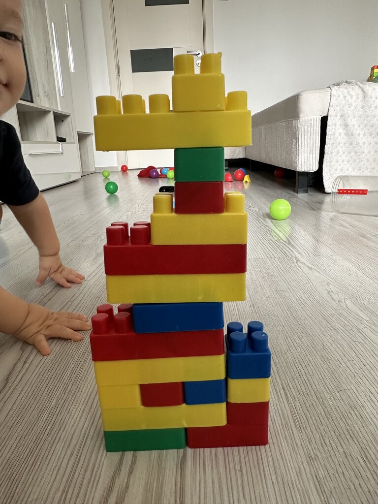 First tower he built himself 🥹 by selenaiacob