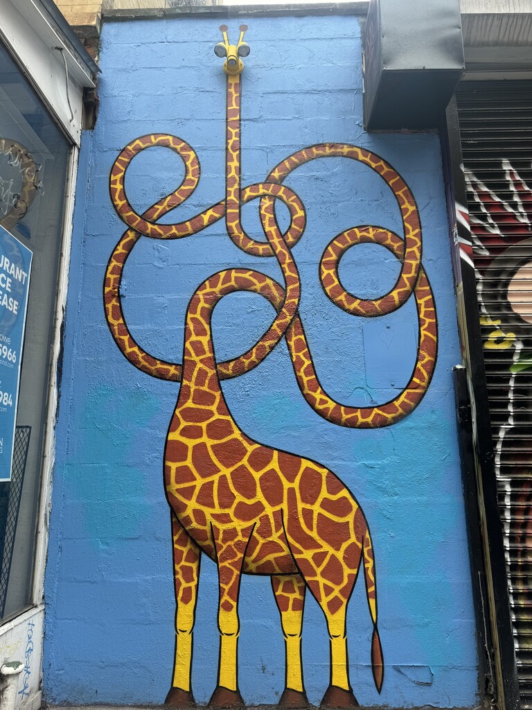 Giraffe Mural  by blackmutts