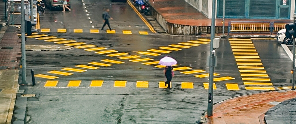 Komtar crossings in the rain by ianjb21