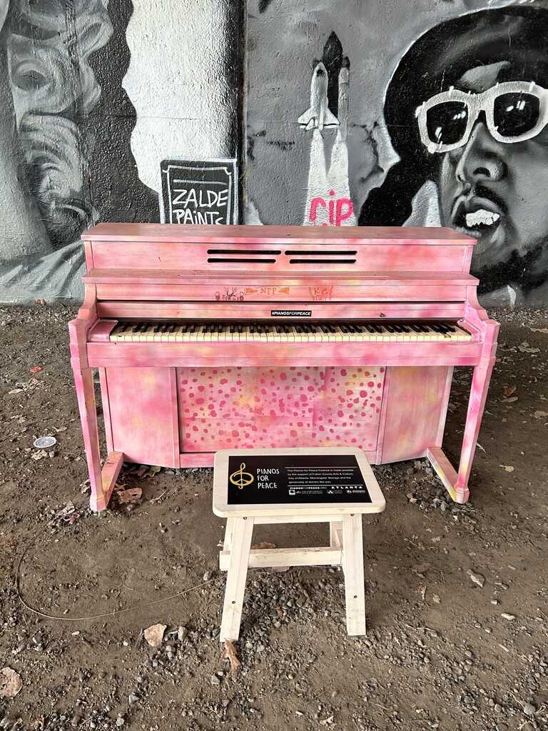 Piano for Peace, in underpass, Beltline,Atlanta by swagman