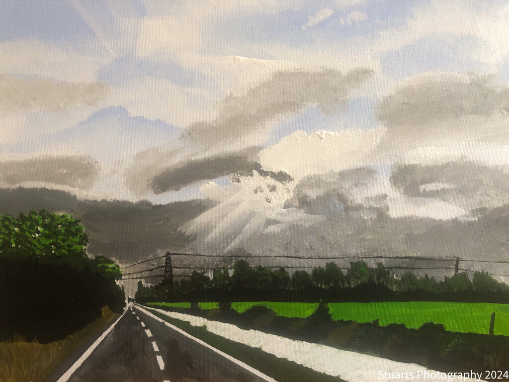 Country road (painting) by stuart46