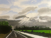 15th Sep 2024 - Country road (painting)