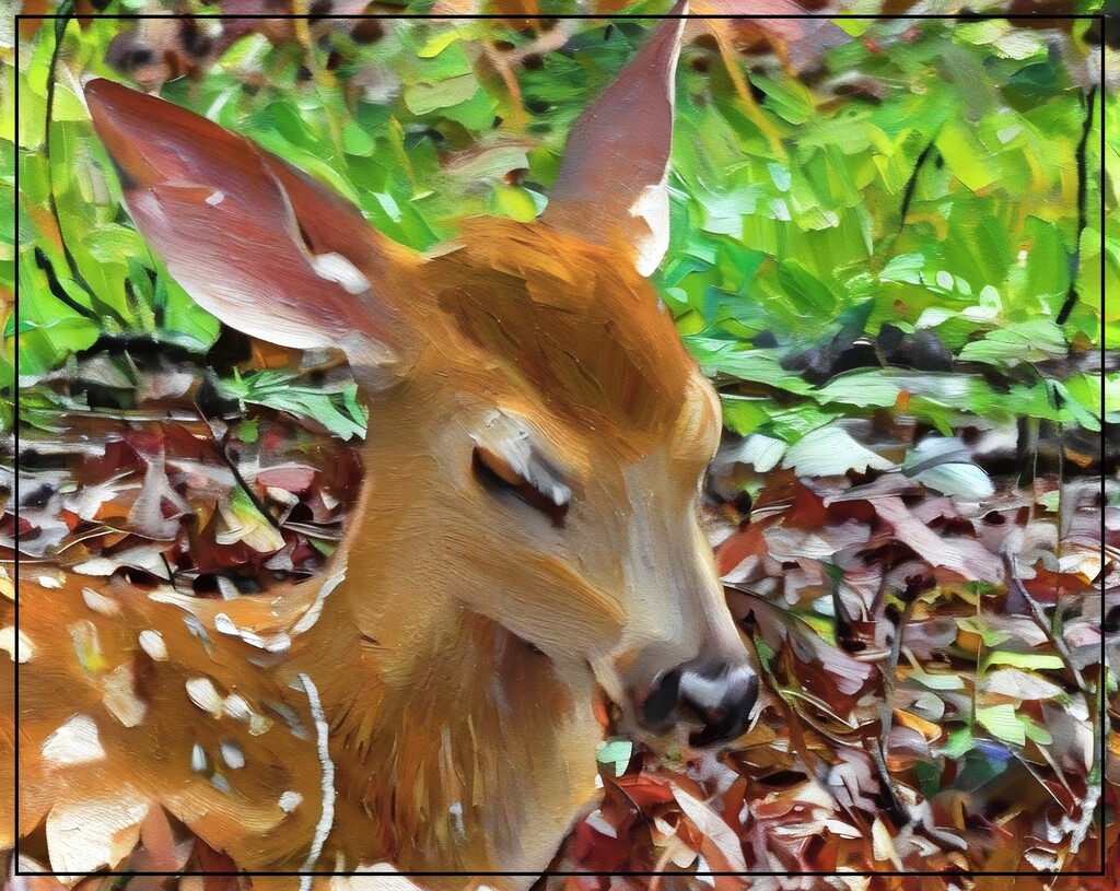 Sleepy Fawn by olivetreeann