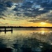 Marsh sunset and dock by congaree