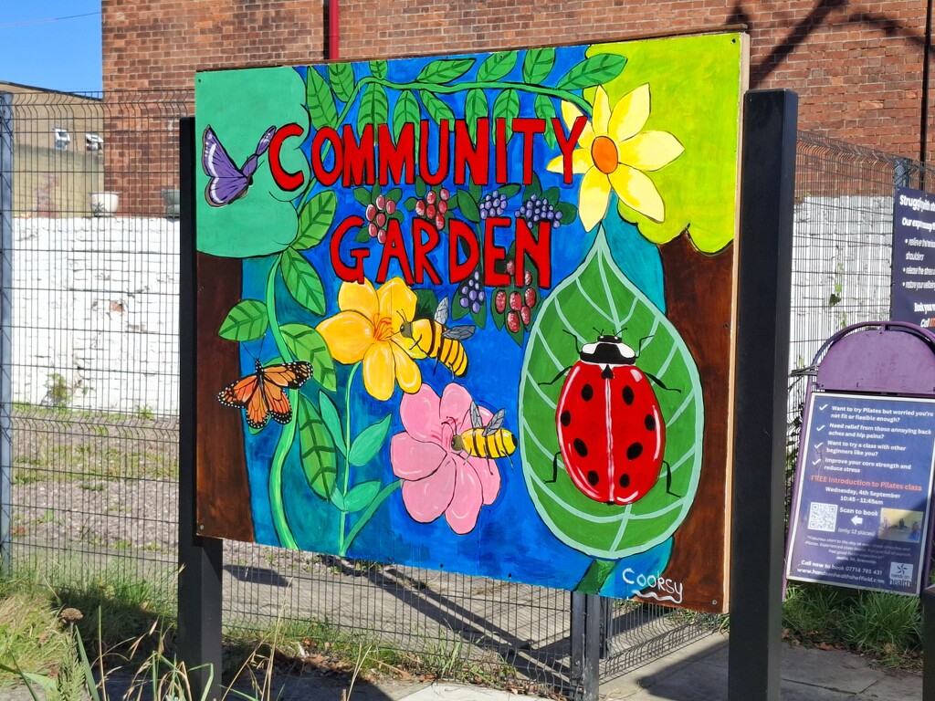 Day 250/366. Lovely new artwork at the local community garden.  by fairynormal