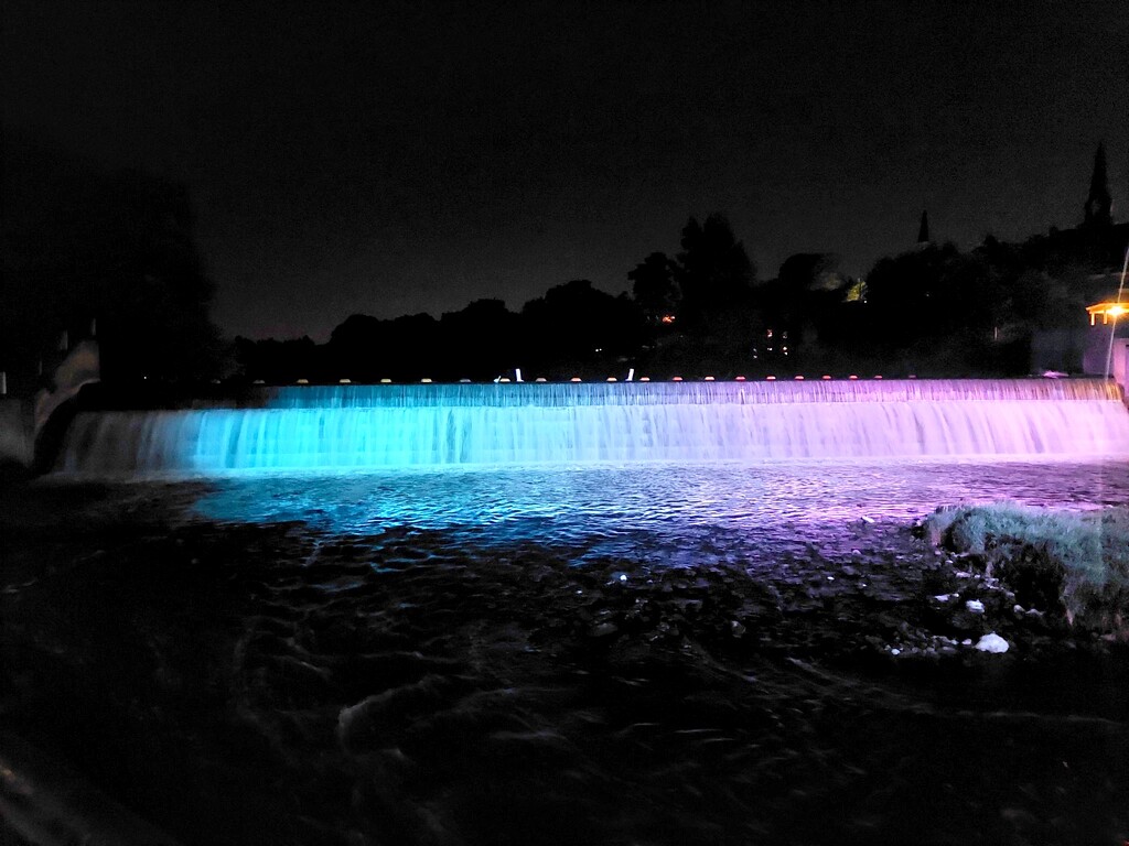 Hespeler Dam in Blue and Pink  by princessicajessica