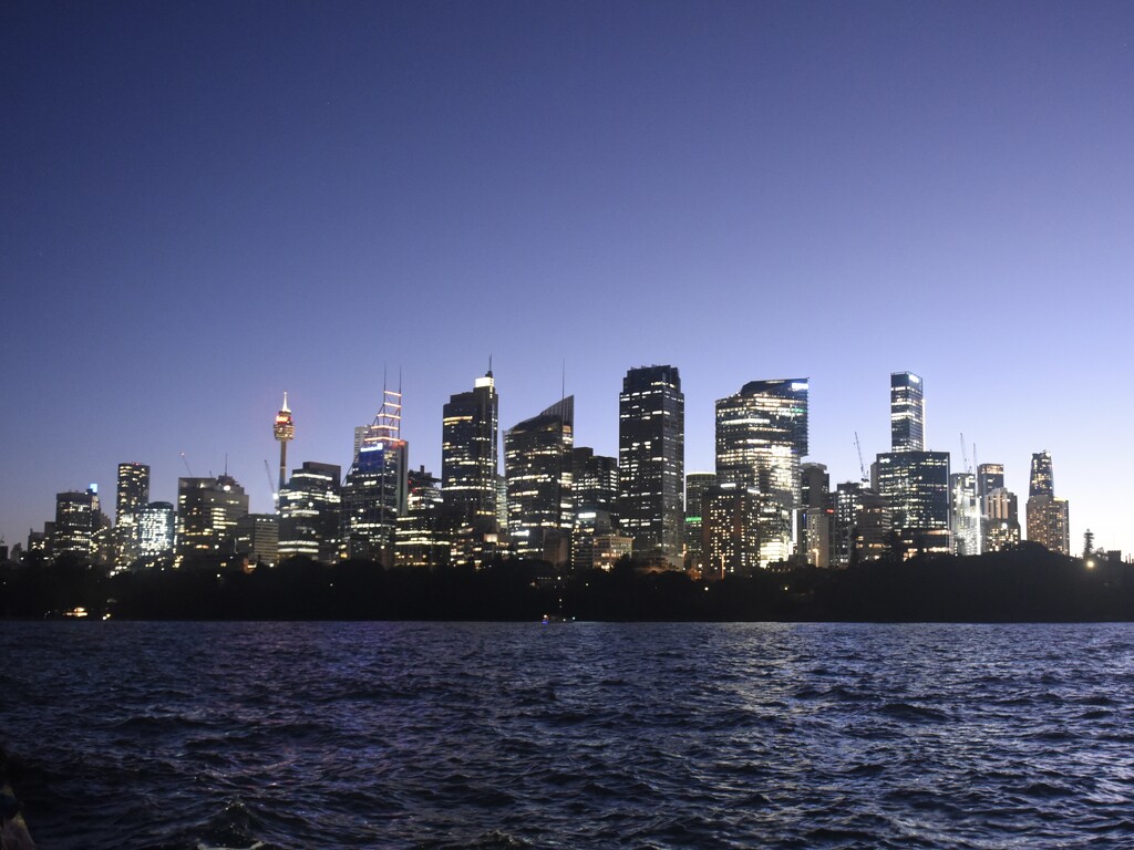 Sydney skyline at dusk.  by johnfalconer