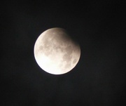 18th Sep 2024 - 0330... partial  lunar  eclipse,  through the clouds 