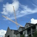 Sky scape of two cranes forming a X. But why? by swagman