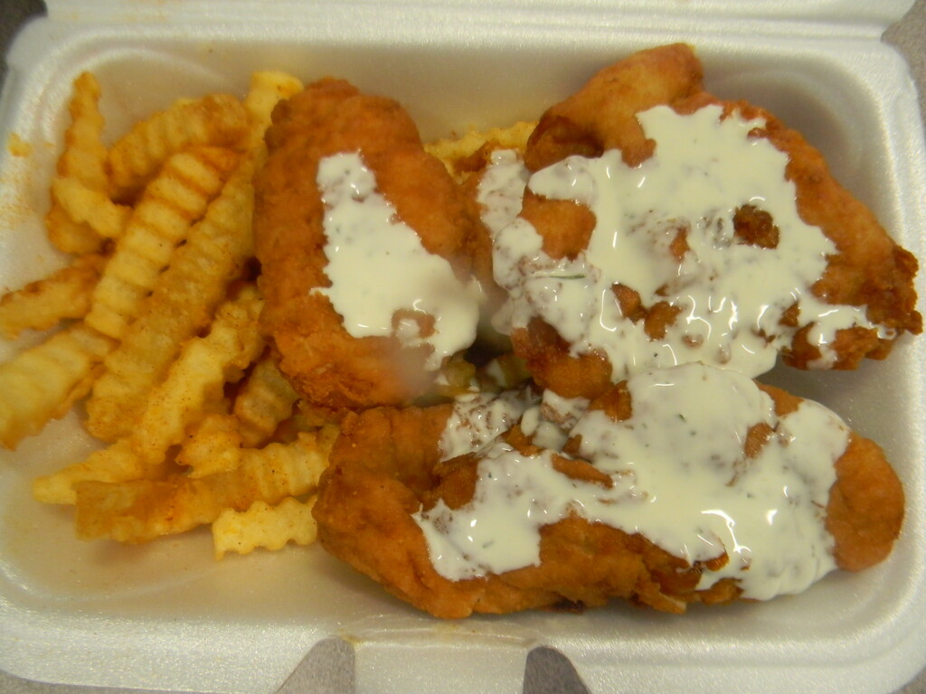 Chicken Tenders with Ranch and Fries  by sfeldphotos