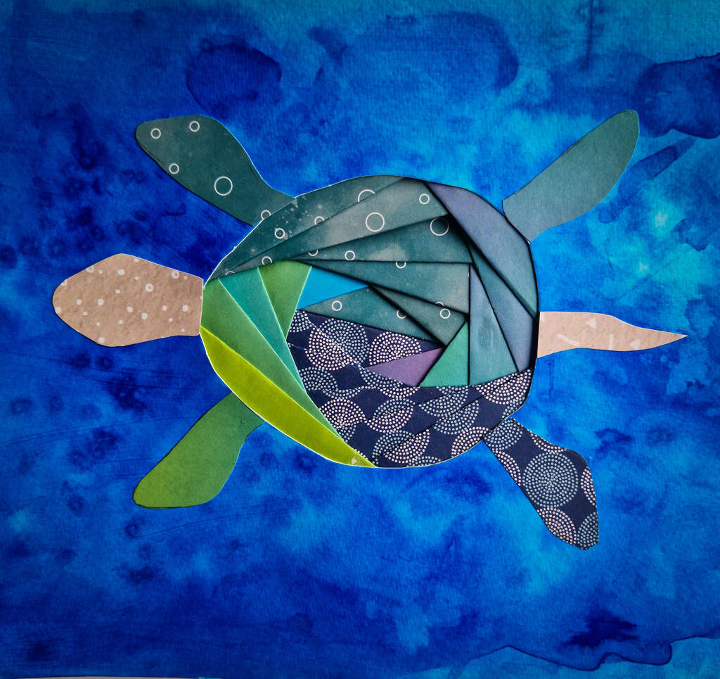 Iris folding: turtle by andyharrisonphotos