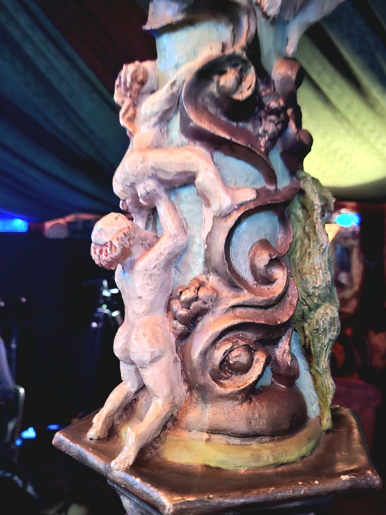 Day 245/366. "Gis a lift up!" Pillar detail inside The Speigeltent as part of Festival of the mind. by fairynormal