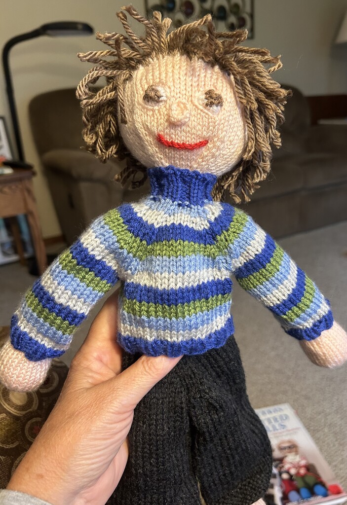 Doll knitted for my grandson by mltrotter