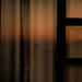 Sunset first night -- as seen in window