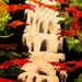 Waterfall within the trees (painting)