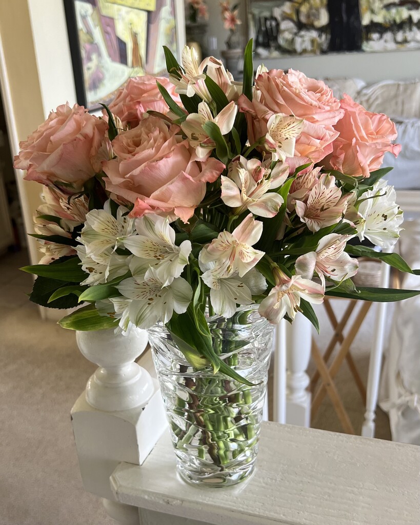 Flowers in Crystal Vase by peekysweets