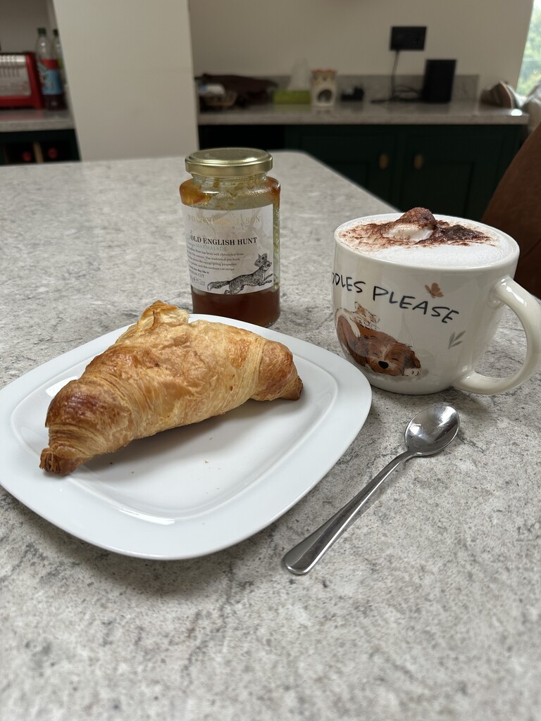 Coffee and Croissant Sunday morning treat  by wendystout