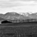 Black And White Mountain Vista