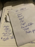 25th Sep 2024 - Scribbled Lists