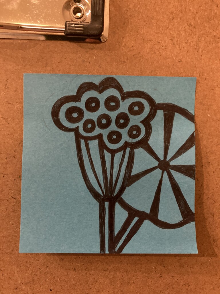 post-it note drawing by wiesnerbeth