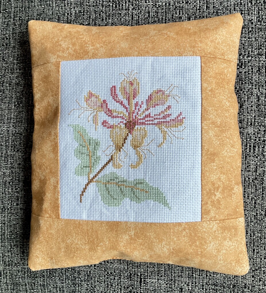 Honeysuckle Cushion by gillian1912