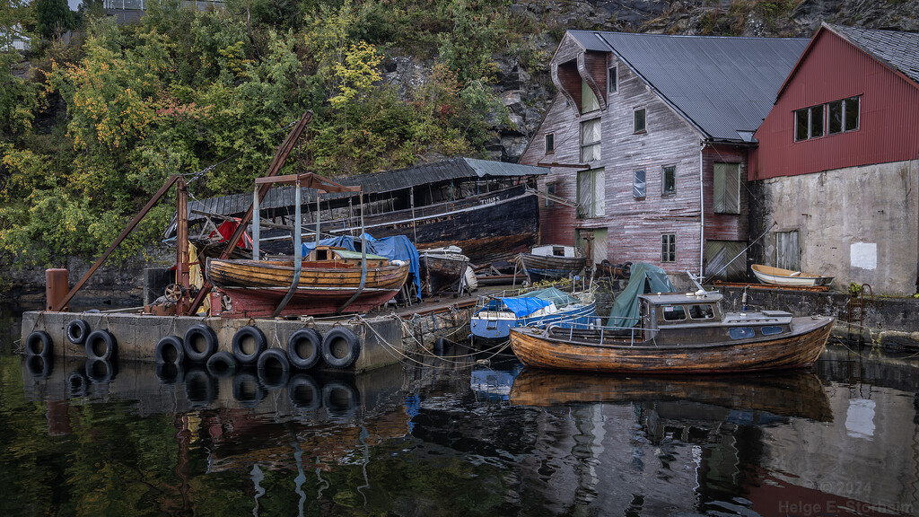 Old buildings and boats by helstor365