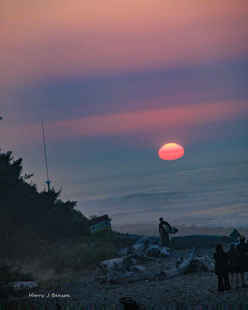 Sun Down Surfer   by hjbenson