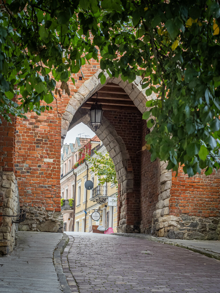 Gothic entrance gate in Sandomierz by haskar