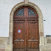 Hearts above a door. 