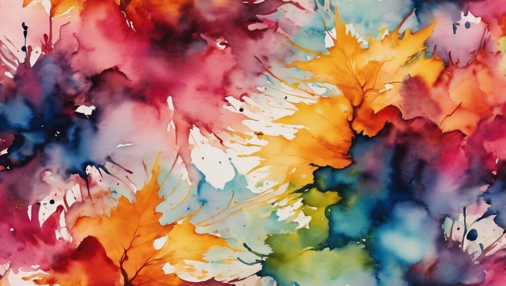 Watercolor abstract by mittens