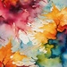 Watercolor abstract