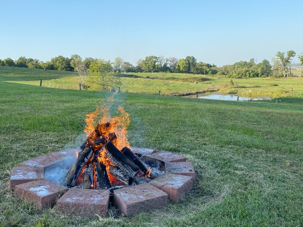 Gathering for a friend's annual bonfire by tunia