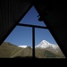 Triangular frame for Mount Kazbek