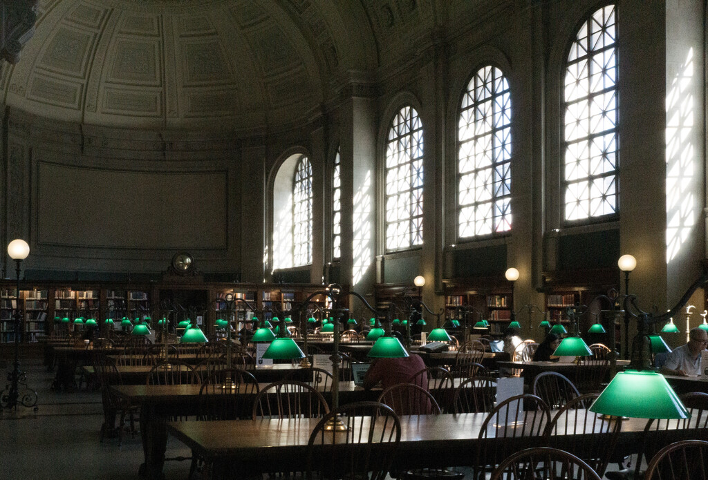 The Boston Public Library reading room by cristinaledesma33