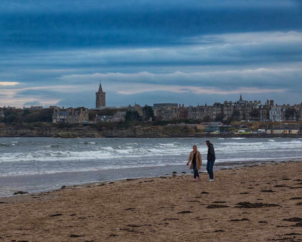 Night is falling…..the  West Sands, St Andrews  by billdavidson