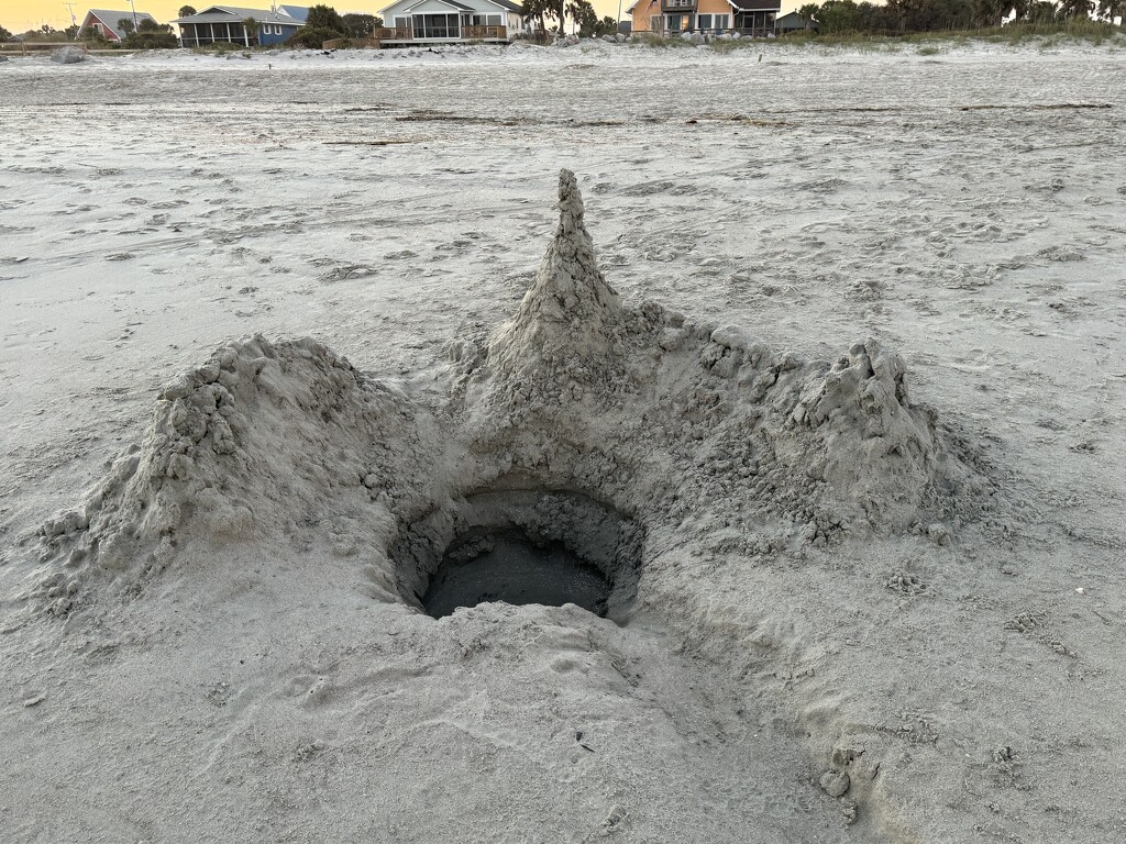 Sand castle with sand quarry by congaree