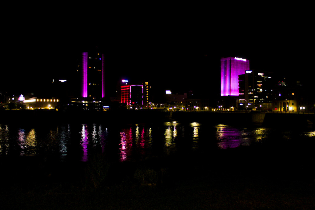 Cedar Rapids City Scape by samuelsanderslicher